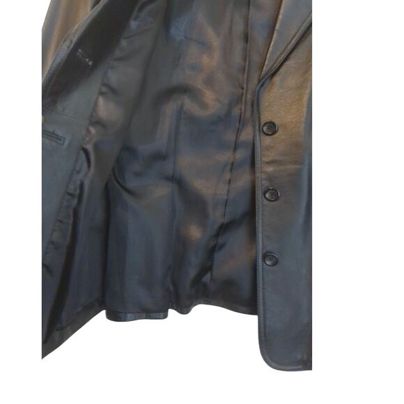 Vintage Clio Leather Blazer Jacket Size Small - Picture 2 of 9